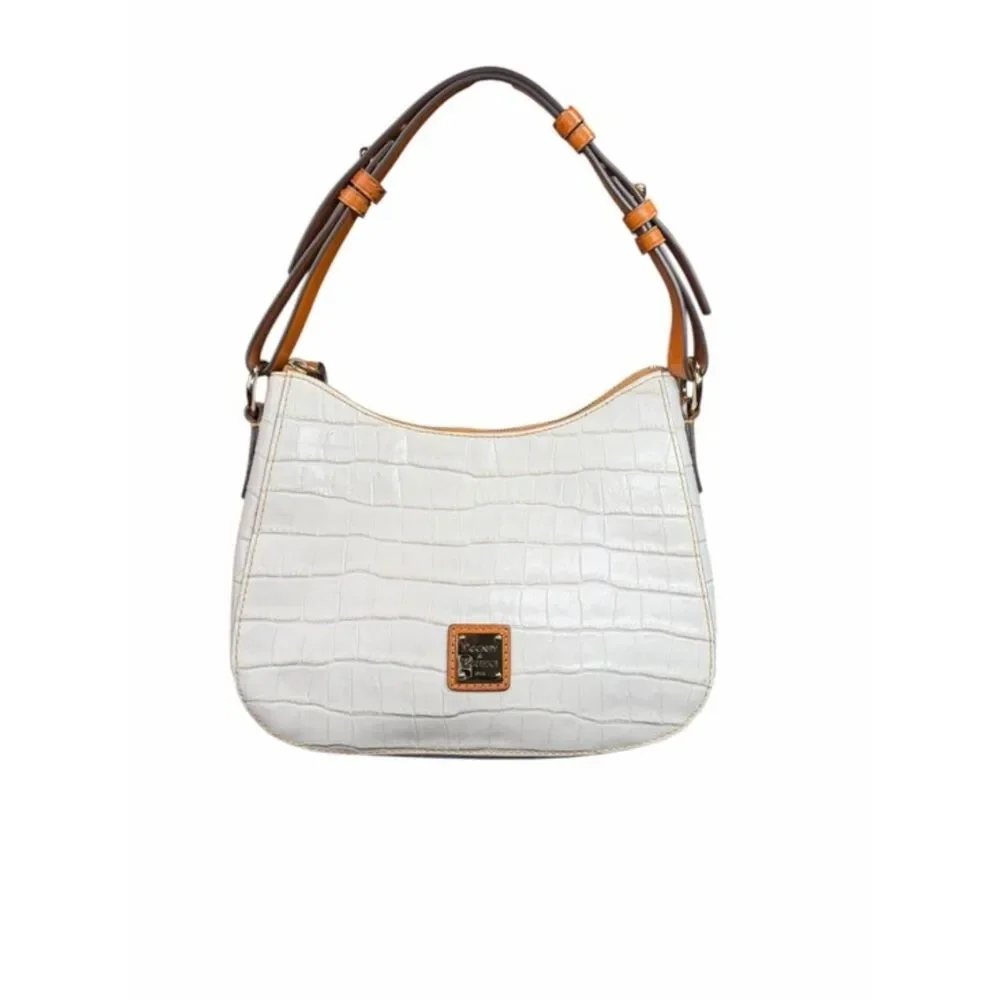 Dooney & Bourke Croco Embossed Small Kiley Hobo Bag READ CONDITION - Picture 2 of 12